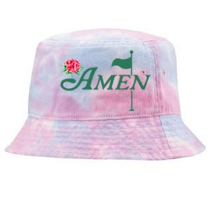 Amen Master Golf Azalea Tournament Pink Golfing Girl Flower Tie-Dyed Bucket Hat