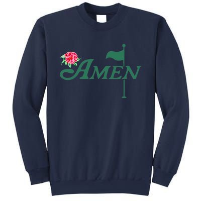 Amen Master Golf Azalea Tournament Pink Golfing Girl Flower Sweatshirt