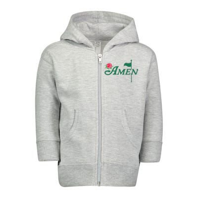 Amen Master Golf Azalea Tournament Toddler Zip Fleece Hoodie