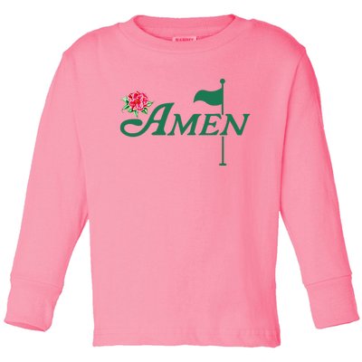 Amen Master Golf Azalea Tournament Toddler Long Sleeve Shirt