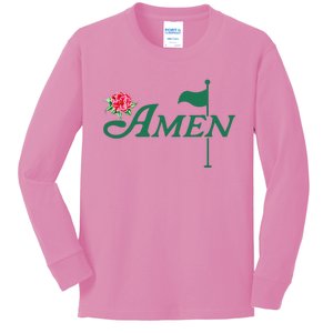 Amen Master Golf Azalea Tournament Kids Long Sleeve Shirt