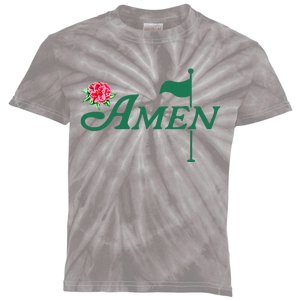 Amen Master Golf Azalea Tournament Kids Tie-Dye T-Shirt