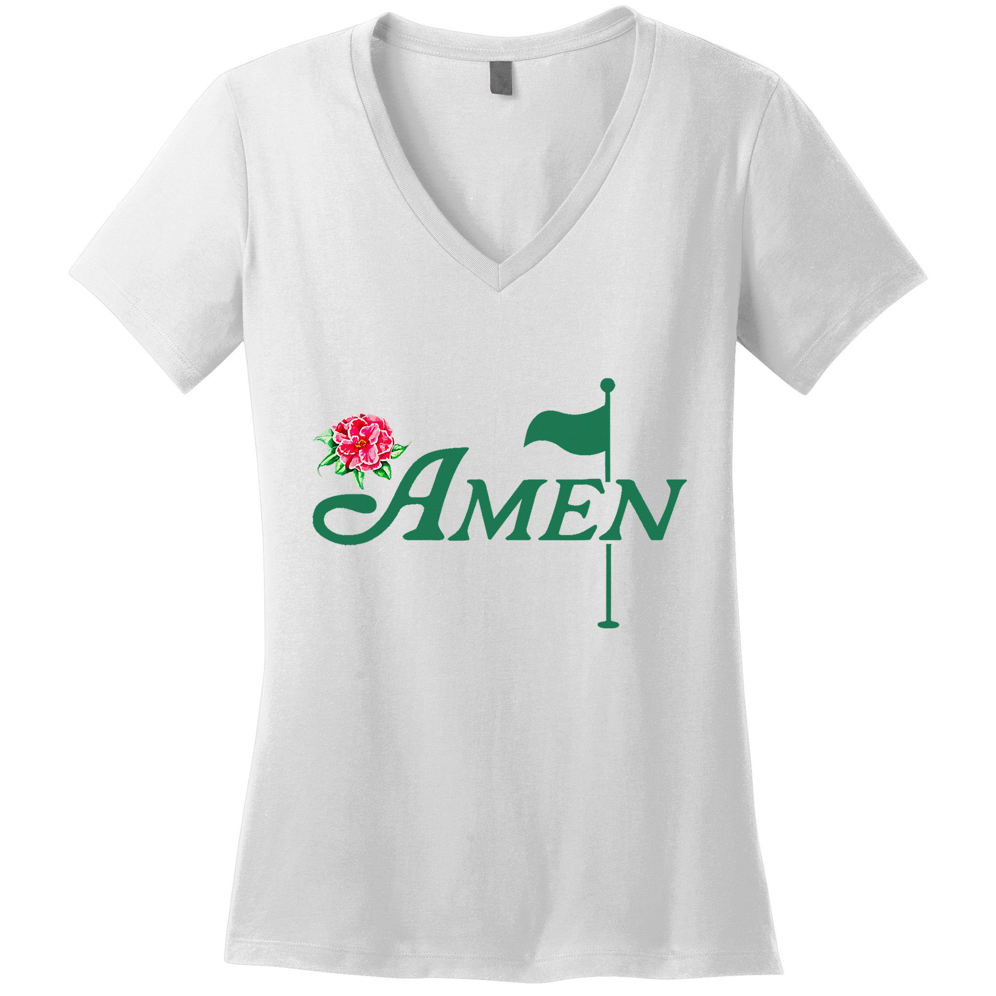 Amen Master Golf Azalea Tournament Women's V-Neck T-Shirt