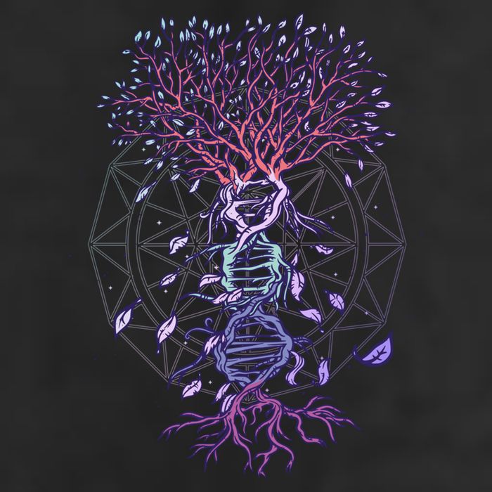 Abstract Madala Geometric Dna Tree Life Gift Esoteric Geometry Gift Cool Comfort Performance Bucket Hat