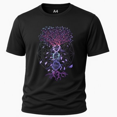 Abstract Madala Geometric Dna Tree Life Gift Esoteric Geometry Gift Performance Shirt