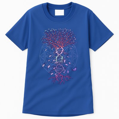 Abstract Madala Geometric Dna Tree Life Gift Esoteric Geometry Gift Tall T-Shirt