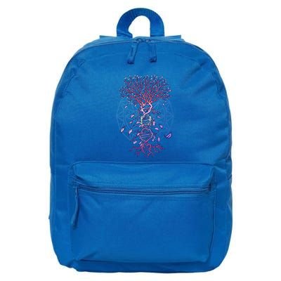 Abstract Madala Geometric Dna Tree Life Gift Esoteric Geometry Gift 16 in Basic Backpack