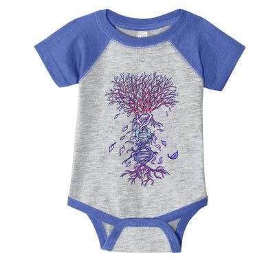 Abstract Madala Geometric Dna Tree Life Gift Esoteric Geometry Gift Infant Baby Jersey Bodysuit