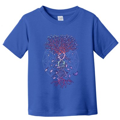 Abstract Madala Geometric Dna Tree Life Gift Esoteric Geometry Gift Toddler T-Shirt