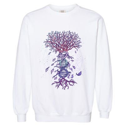 Abstract Madala Geometric Dna Tree Life Gift Esoteric Geometry Gift Garment-Dyed Sweatshirt