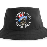 American Made Genuine Mexican Parts Skull Design Sustainable Bucket Hat