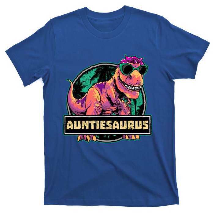 Auntiesaurus Meaningful Gift T Rex Auntie Saurus Dinosaur Aunt Gift T-Shirt