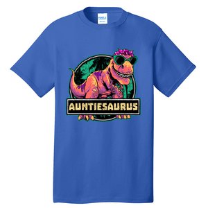 Auntiesaurus Meaningful Gift T Rex Auntie Saurus Dinosaur Aunt Gift Tall T-Shirt