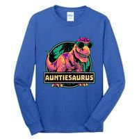 Auntiesaurus Meaningful Gift T Rex Auntie Saurus Dinosaur Aunt Gift Tall Long Sleeve T-Shirt