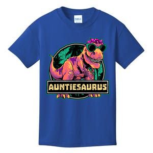 Auntiesaurus Meaningful Gift T Rex Auntie Saurus Dinosaur Aunt Gift Kids T-Shirt