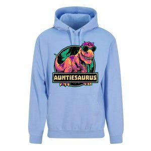 Auntiesaurus Meaningful Gift T Rex Auntie Saurus Dinosaur Aunt Gift Unisex Surf Hoodie