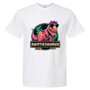 Auntiesaurus Meaningful Gift T Rex Auntie Saurus Dinosaur Aunt Gift Garment-Dyed Heavyweight T-Shirt