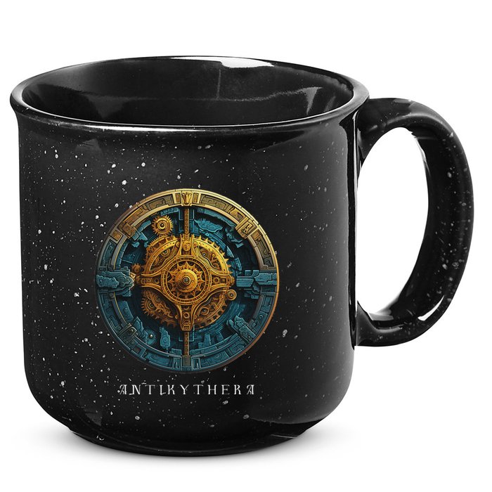 Antikythera Mechanism Greek Computer Ancient Greece 15oz Campfire Ceramic Mug