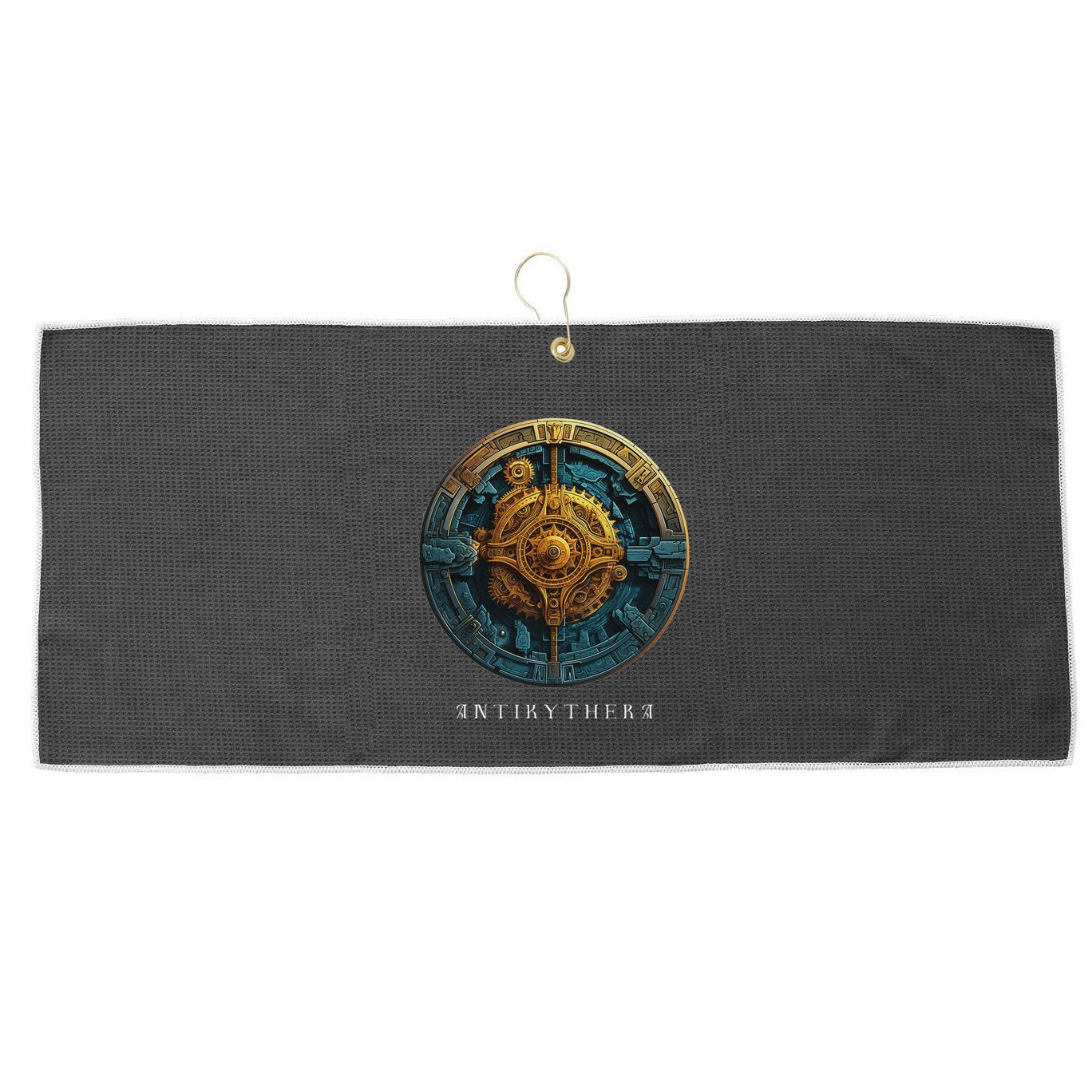 Antikythera Mechanism Greek Computer Ancient Greece Large Microfiber Waffle Golf Towel