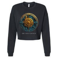 Antikythera Mechanism Greek Computer Ancient Greece Cropped Pullover Crew