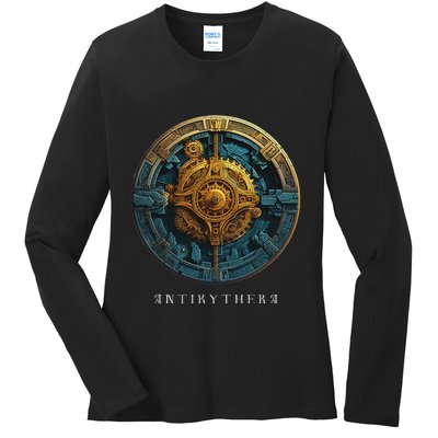 Antikythera Mechanism Greek Computer Ancient Greece Ladies Long Sleeve Shirt