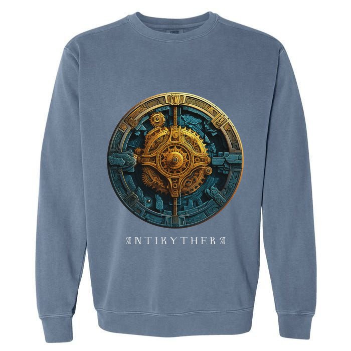 Antikythera Mechanism Greek Computer Ancient Greece Garment-Dyed Sweatshirt