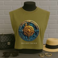 Antikythera Mechanism Greek Computer Ancient Greece Garment-Dyed Women's Muscle Tee