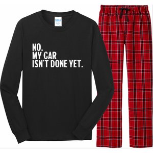 Auto Mechanic Garage Joke For Car Guy Lover Racer Enthusiast Long Sleeve Pajama Set