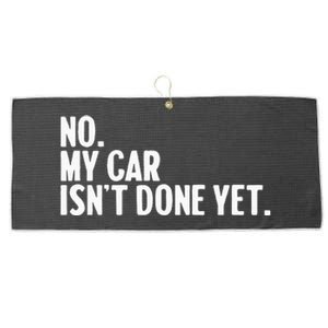 Auto Mechanic Garage Joke For Car Guy Lover Racer Enthusiast Large Microfiber Waffle Golf Towel