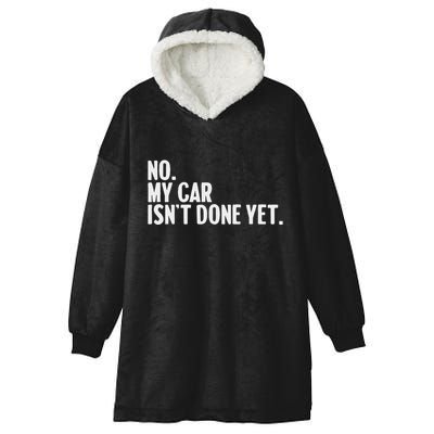 Auto Mechanic Garage Joke For Car Guy Lover Racer Enthusiast Hooded Wearable Blanket