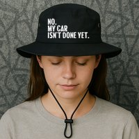 Auto Mechanic Garage Joke For Car Guy Lover Racer Enthusiast Bucket Hat
