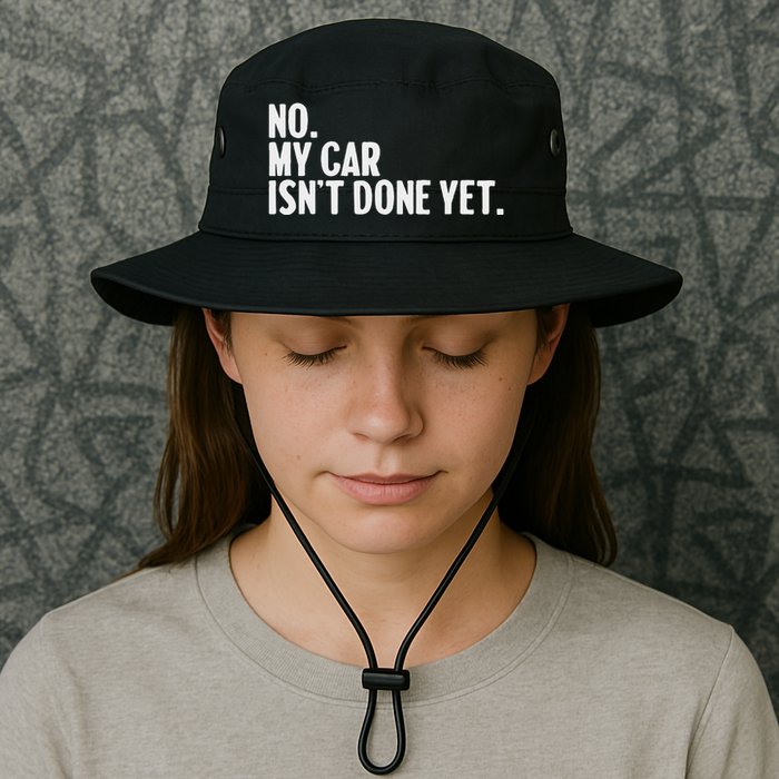 Auto Mechanic Garage Joke For Car Guy Lover Racer Enthusiast Bucket Hat