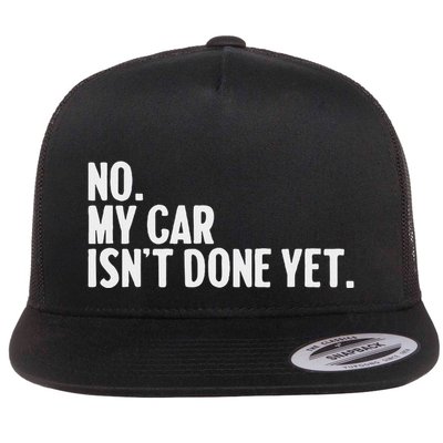 Auto Mechanic Garage Joke For Car Guy Lover Racer Enthusiast Flatbill Hat