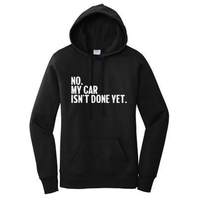 Auto Mechanic Garage Joke For Car Guy Lover Racer Enthusiast Women's Pullover Hoodie