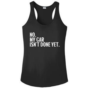 Auto Mechanic Garage Joke For Car Guy Lover Racer Enthusiast Ladies PosiCharge Competitor Racerback Tank