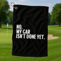 Auto Mechanic Garage Joke For Car Guy Lover Racer Enthusiast Golf Towel