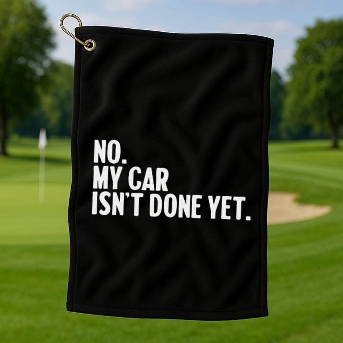Auto Mechanic Garage Joke For Car Guy Lover Racer Enthusiast Golf Towel