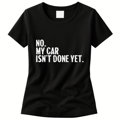 Auto Mechanic Garage Joke For Car Guy Lover Racer Enthusiast Womens T-Shirt