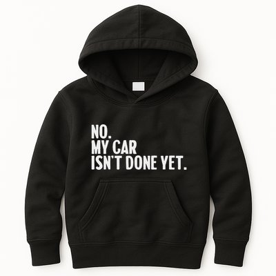 Auto Mechanic Garage Joke For Car Guy Lover Racer Enthusiast Kids Hoodie