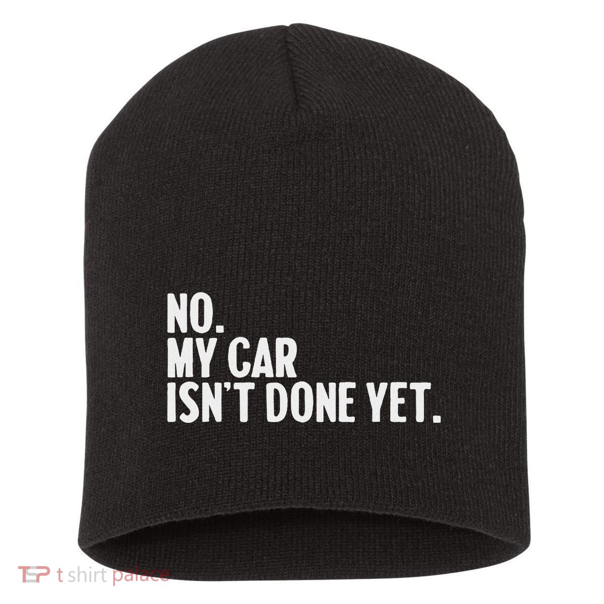 Auto Mechanic Garage Joke For Car Guy Lover Racer Enthusiast Short Acrylic Beanie