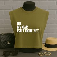 Auto Mechanic Garage Joke For Car Guy Lover Racer Enthusiast Garment-Dyed Women's Muscle Tee