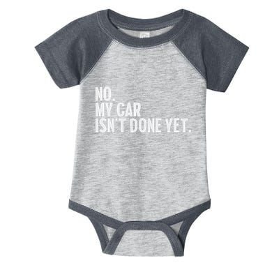 Auto Mechanic Garage Joke For Car Guy Lover Racer Enthusiast Infant Baby Jersey Bodysuit