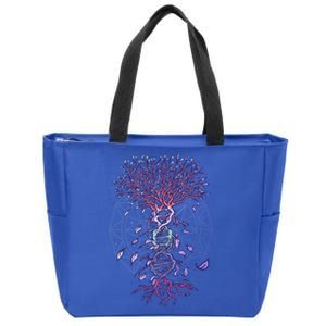 Abstract Madala Geometric Dna Tree Life Gift Esoteric Geometry Gift Zip Tote Bag