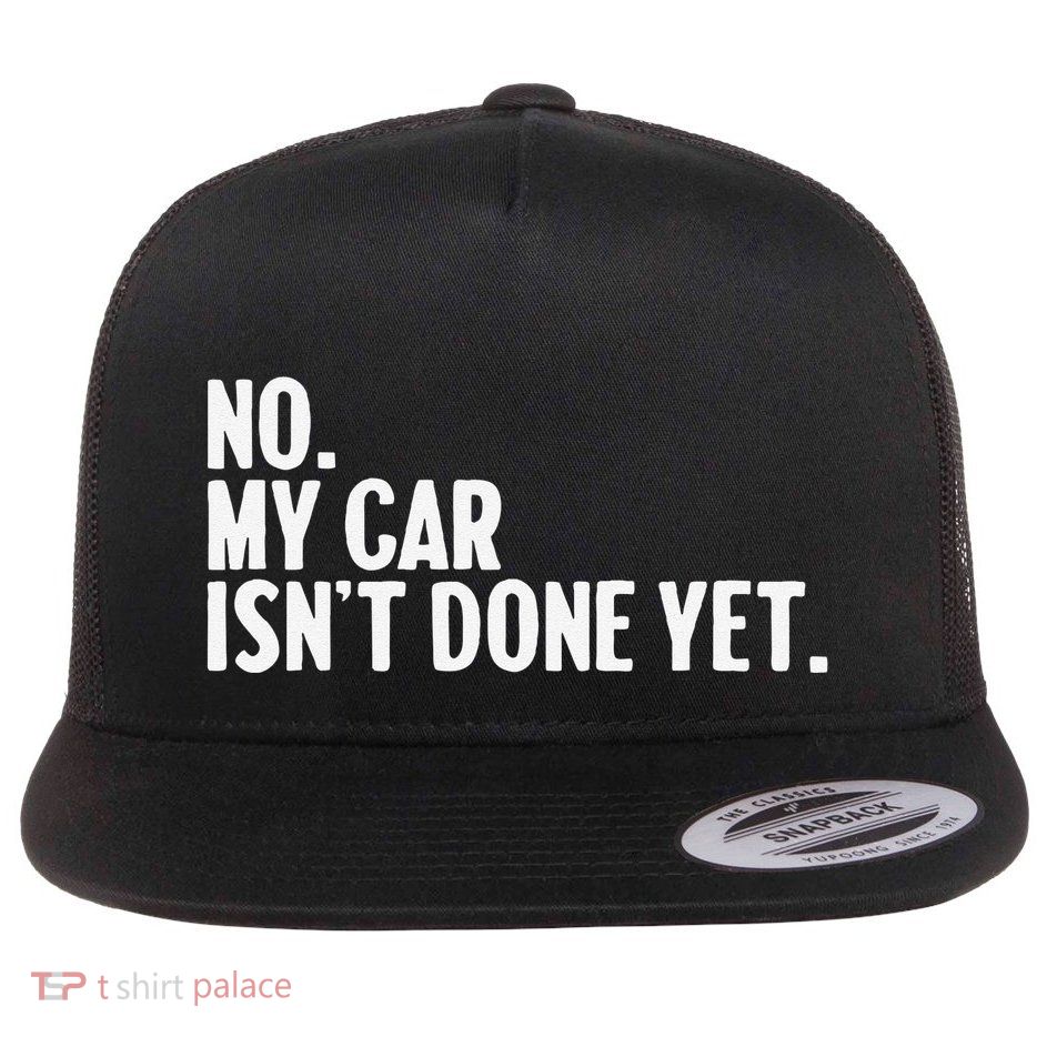 Auto Mechanic Garage Joke For Car Guy Lover Racer Enthusiast Flat Bill Trucker Hat