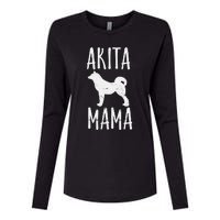 Akita Mama Gift Akita Mom Pet Dog Owner Mother Womens Cotton Relaxed Long Sleeve T-Shirt