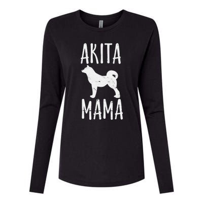 Akita Mama Gift Akita Mom Pet Dog Owner Mother Womens Cotton Relaxed Long Sleeve T-Shirt