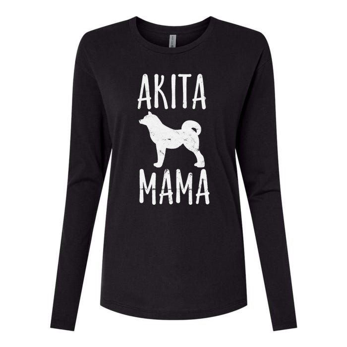 Akita Mama Gift Akita Mom Pet Dog Owner Mother Womens Cotton Relaxed Long Sleeve T-Shirt