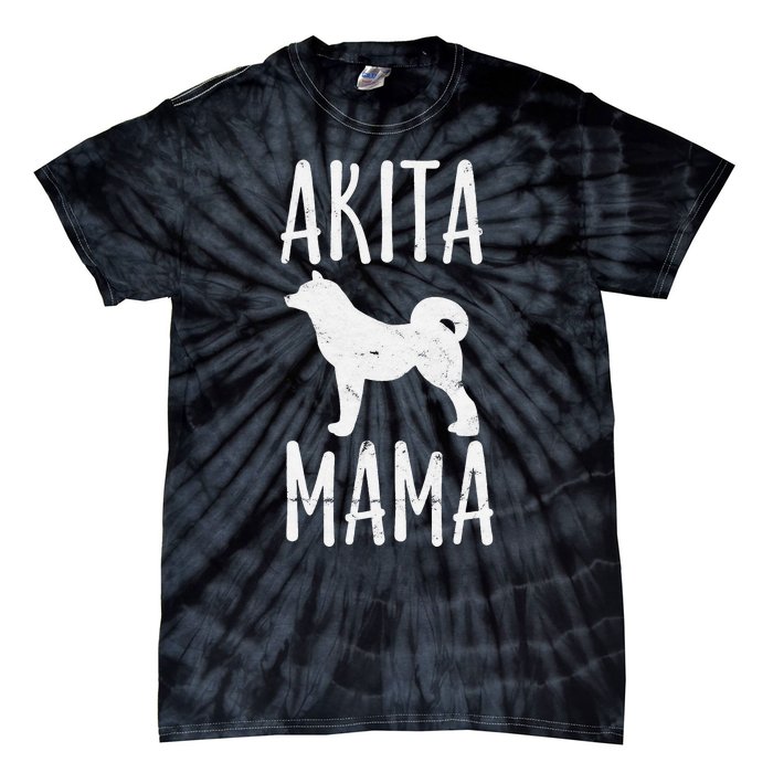 Akita Mama Gift Akita Mom Pet Dog Owner Mother Tie-Dye T-Shirt