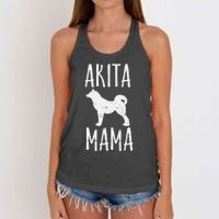 Akita Mama Gift Akita Mom Pet Dog Owner Mother Women's Knotted Racerback Tank