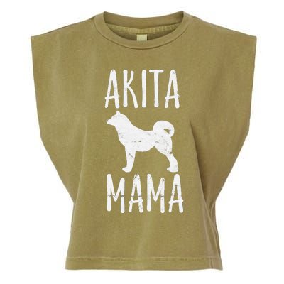 Akita Mama Gift Akita Mom Pet Dog Owner Mother Garment-Dyed Women's Muscle Tee